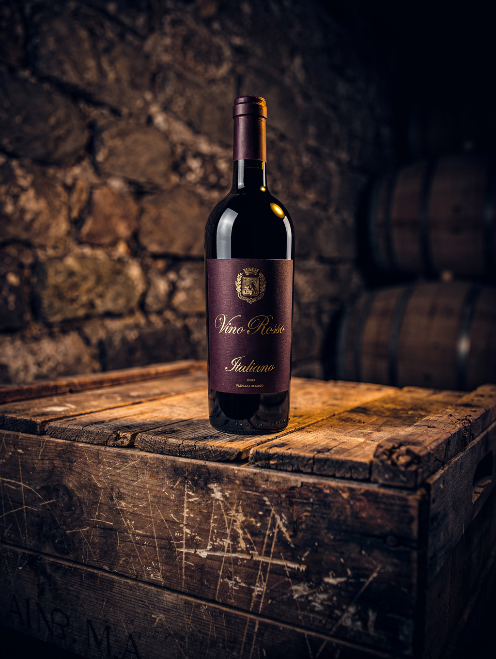 Amphora Teroldego bottle and terroir